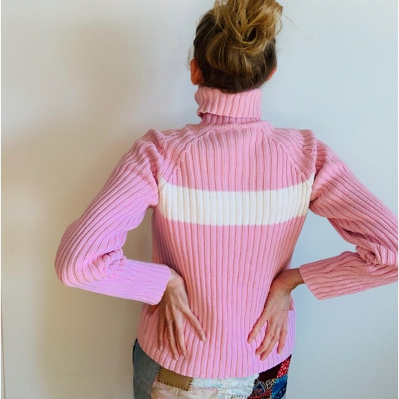 Beautiful, authentic Vintage Ralph Lauren 100% THICK Cotton Turtleneck Sweater🌸 - Picture 3 of 4